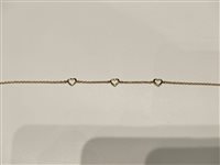 Bracelet Duezeta in Yellow Gold BROG3CUORI2ZM10 - BROG3CUORI2ZM10
